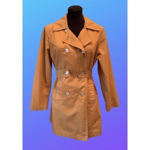 Ze Pel (Sears?) Womens Vintage Orange Raincoat Sz S